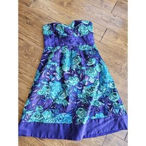 Anthropologie Moulinette Soeurs Strapless Women's Floral Dress Women's Size 6